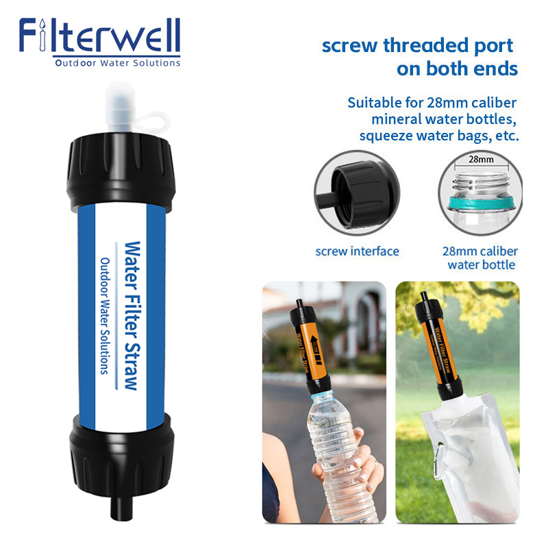 Water Purification Straw - Filterwell 캠핑 필터 물 밀짚 미니