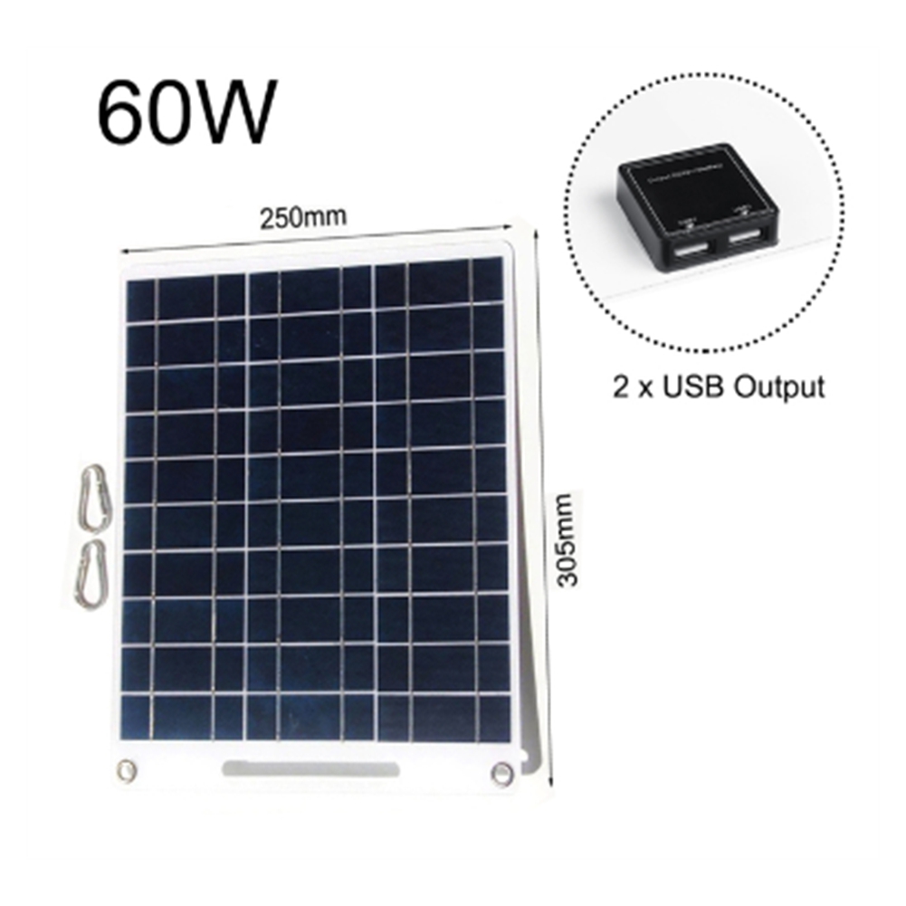 Solar Emergency Charger - 새로운 60W 태양 전지 패널 휴대용