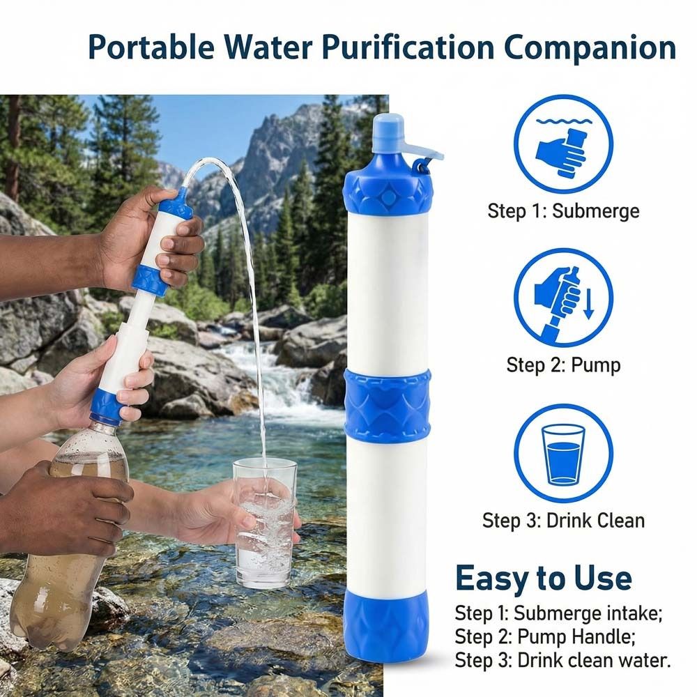 미니 미니 정수 빨대, 직접 음용 정수 빨대, 생존용  - Water Purification Straw 리뷰 및 가격