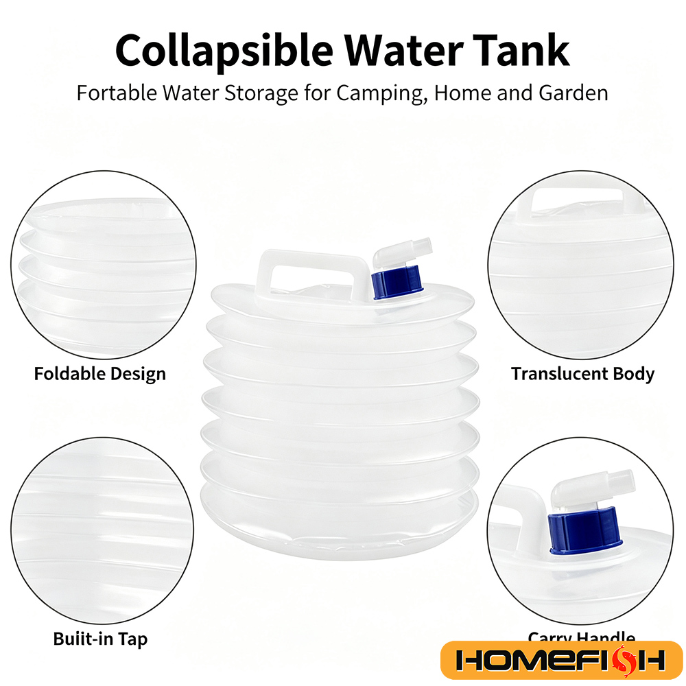휴대용 접이식 물 저장통 5/10/15L 비상용 야외  - Water Bag Collapsible 리뷰 및 가격