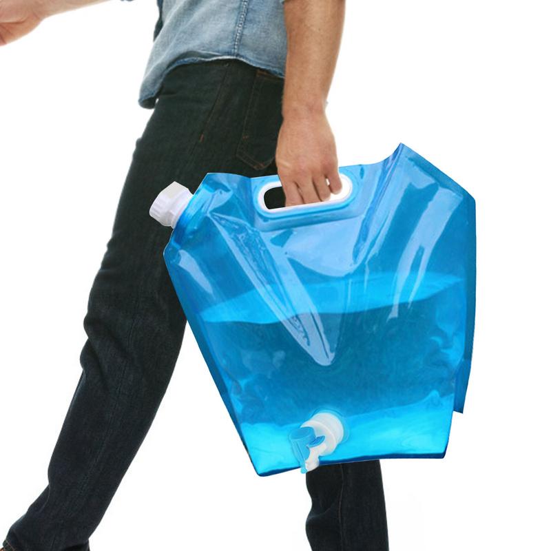수도꼭지가 있는 캠핑 물 가방, 접이식 물 저장 용기, - Water Bag Collapsible 리뷰 및 가격