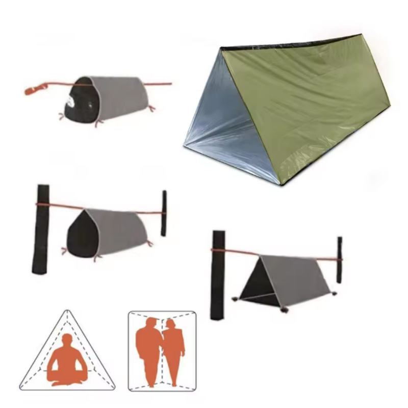 2인용 재사용 가능 마일라 튜브형 비상 텐트 방수 방풍 - Emergency Mylar Tent 리뷰 및 가격