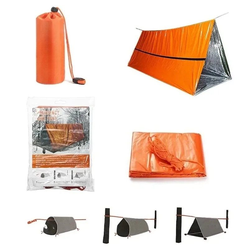 2인용 비상 대피소 생존 텐트 키트 마일라 튜브 텐트  - Emergency Mylar Tent 리뷰 및 가격