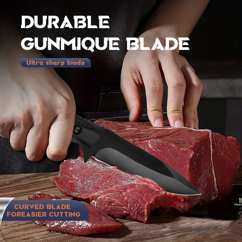 1개 블랙 고정날 칼, 고경도 스테인리스 스틸, 텍스처 - Bushcraft Knife Fixed 리뷰 및 가격