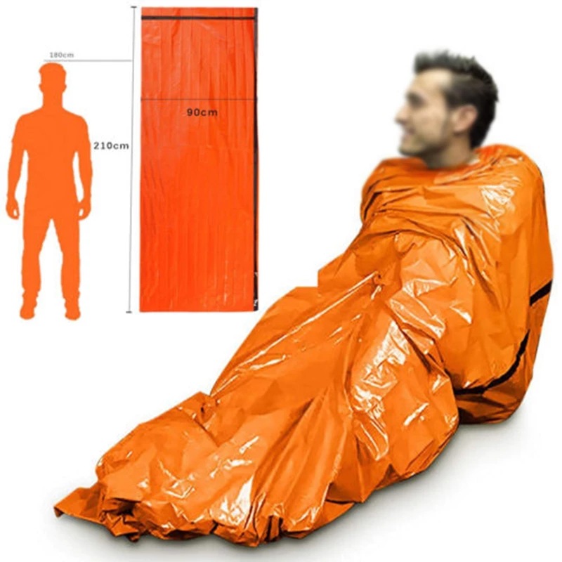 휴대용 방수 긴급 생존 침낭 야외 Edc 캠핑 장비 열 - Emergency Mylar Tent 리뷰 및 가격