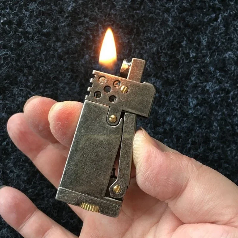 레트로 가솔린 플린트 사이드 프레셔 점화식 라이터, 휘 - Fire Starting Kit 리뷰 및 가격